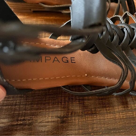 Rampage Ram-Santorini Gladiator Open Toe Sandal with Zipper and Buckle Size 9M - Picture 9 of 16